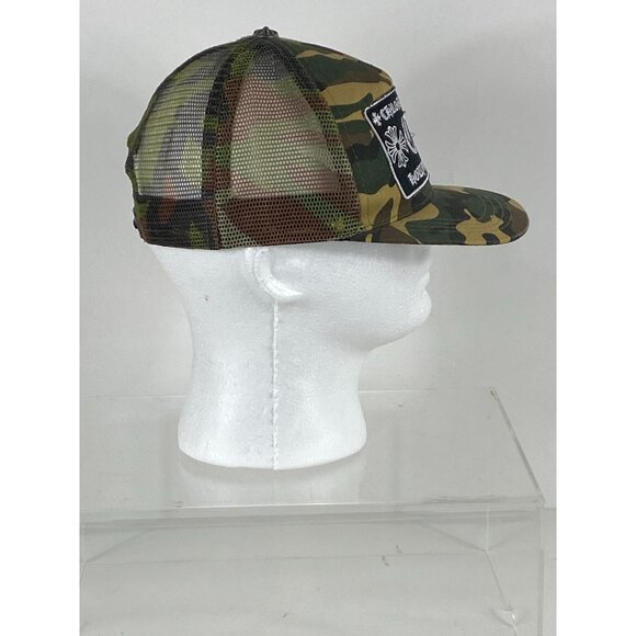 Chrome Hearts CH Hollywood, USA Camouflage Trucker Mesh Snapback Hat Cap F226 - Picture 3 of 7